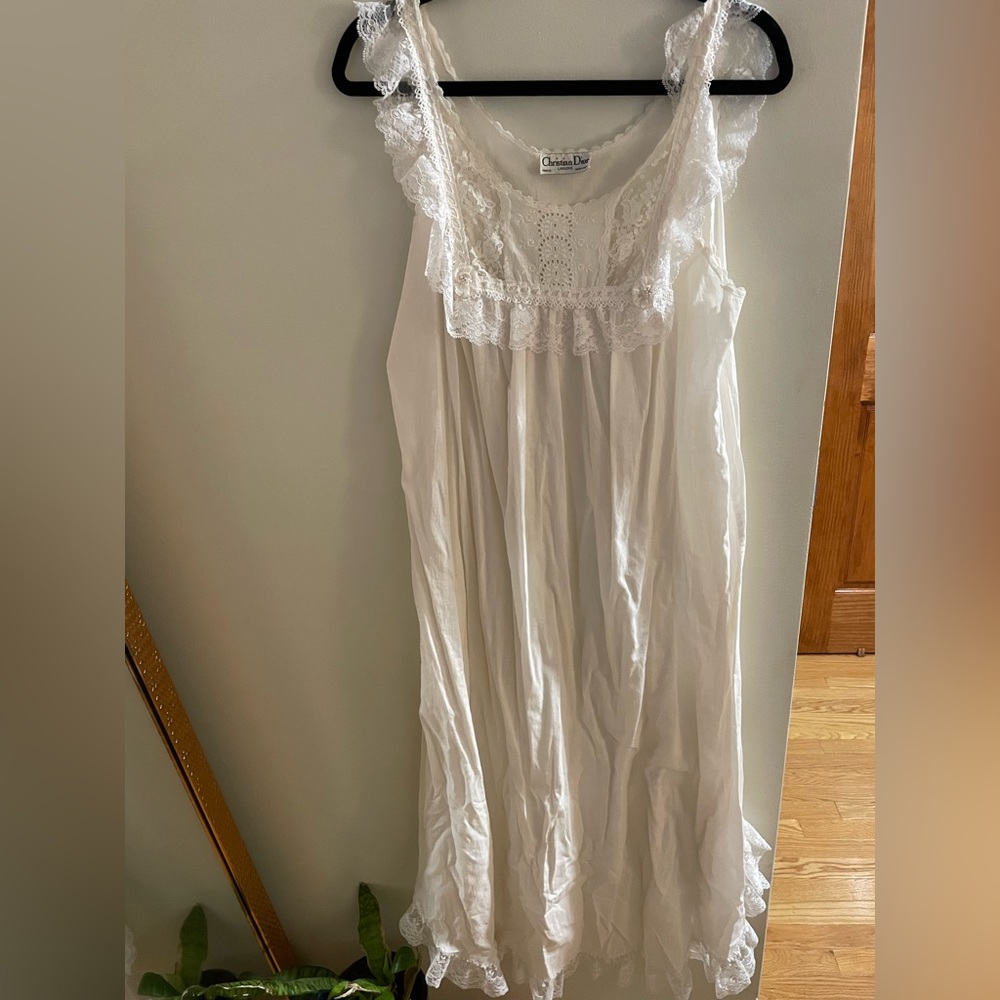 Vintage Christian Dior sleeveless nightgown